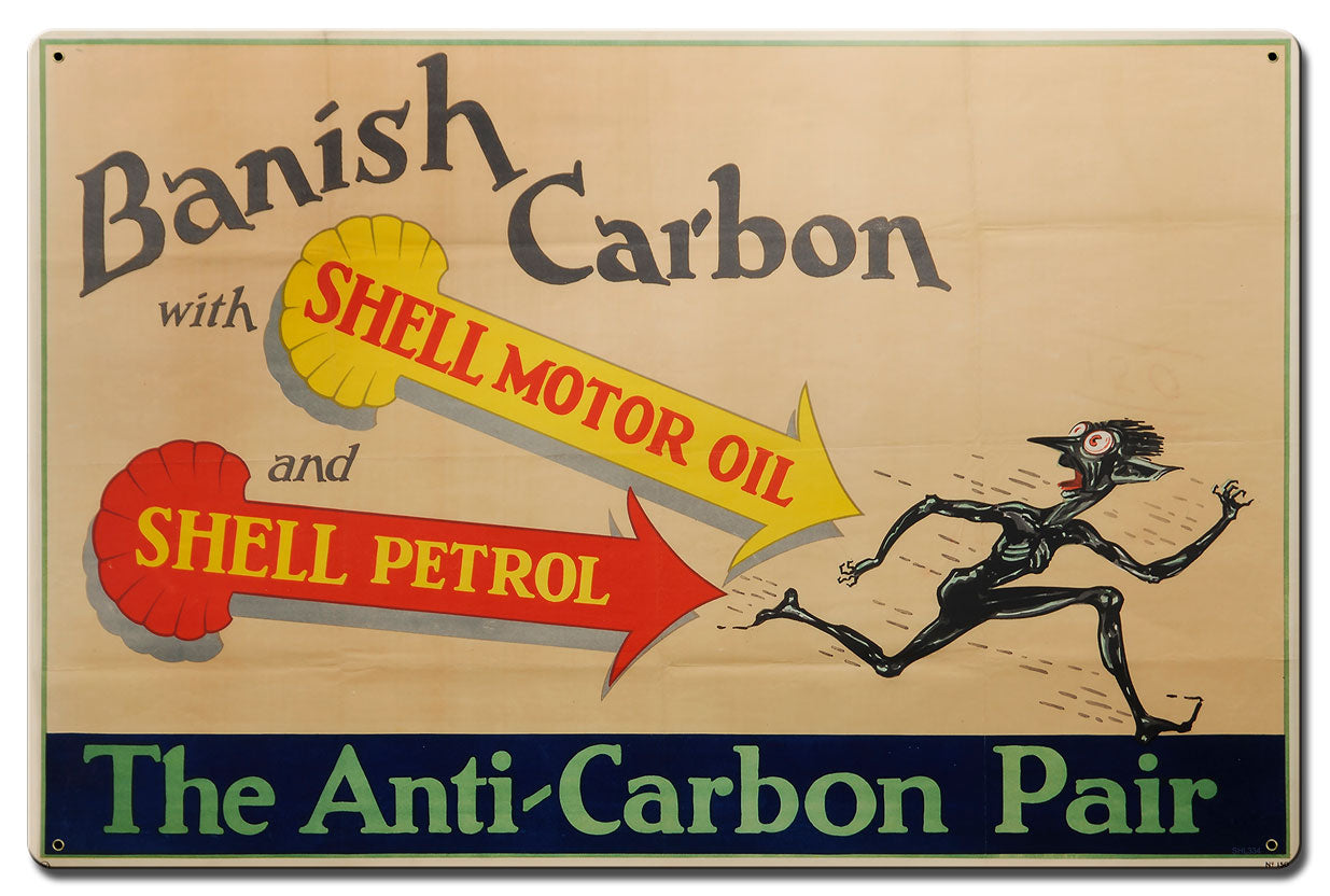 Banish Carbon Shell Motor Oil 24 X 16