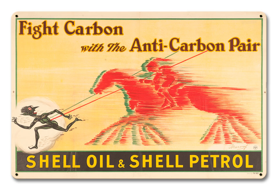 Shell Oil Petrol Fight Carbon 18 X 12