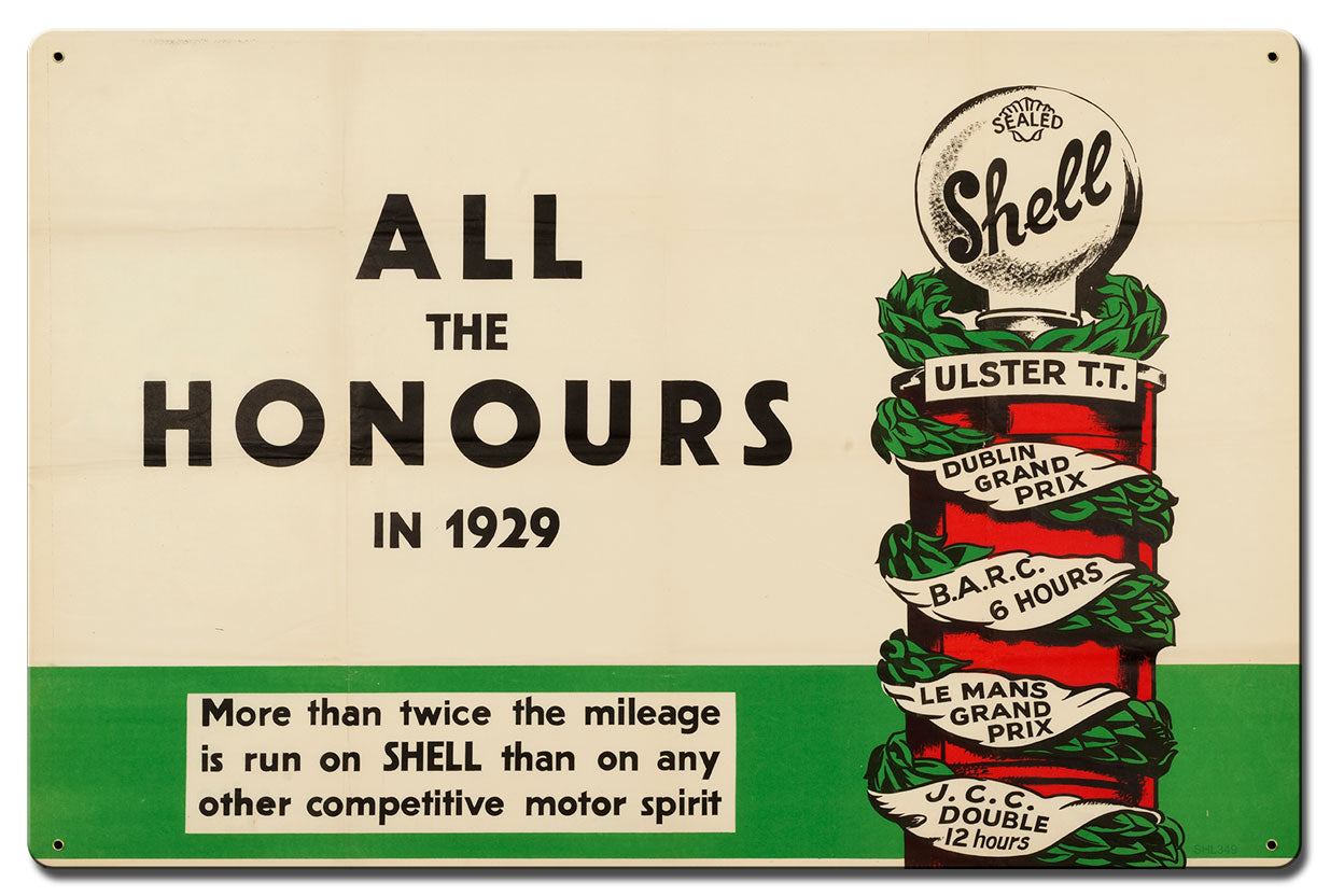 Shell All The Honors 1929 24 X 16