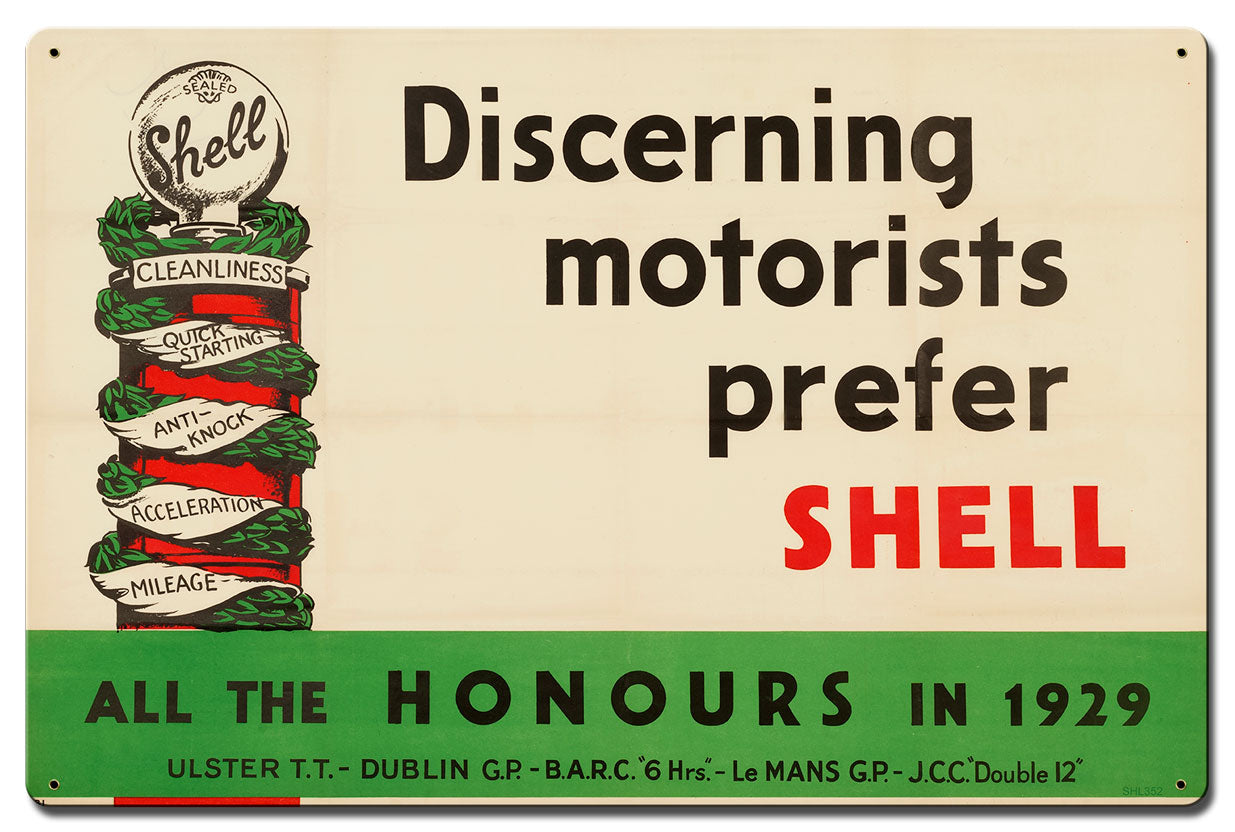 Discerning Motorist Prefer Shell 24 X 16