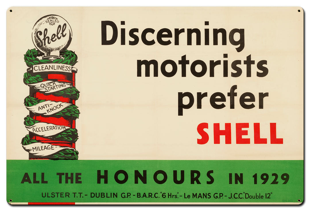 Discerning Motorist Prefer Shell 36 X 24
