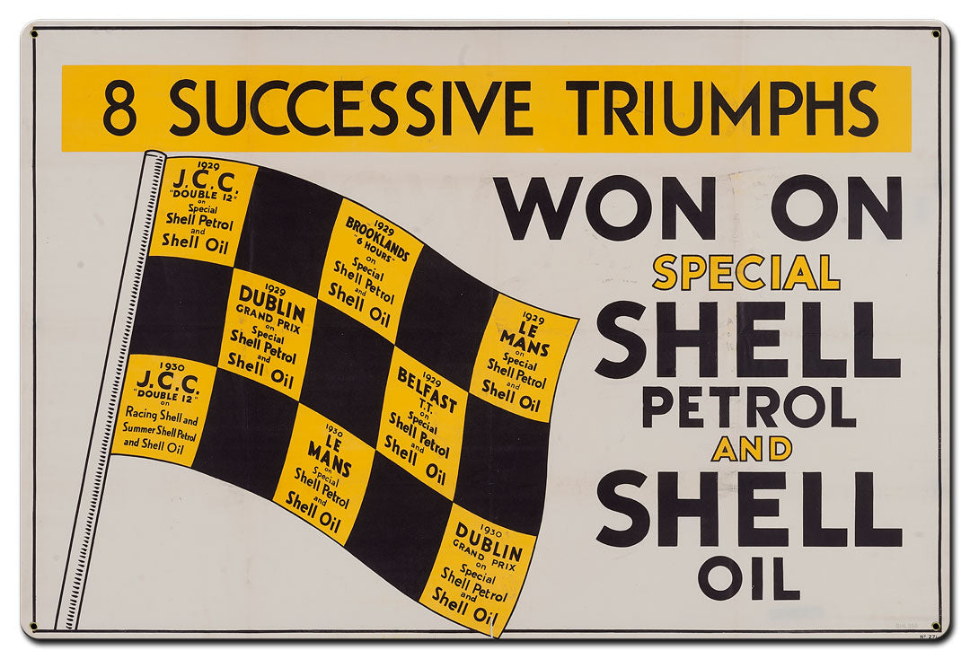Won On Shell Petrol Oil 36 X 24