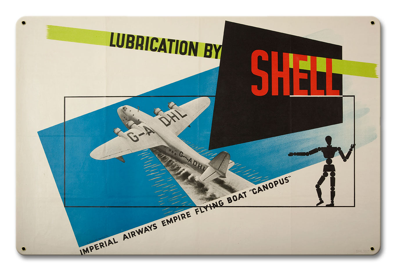 Lubrication Shell Imperial Airways Empire 18 X 12