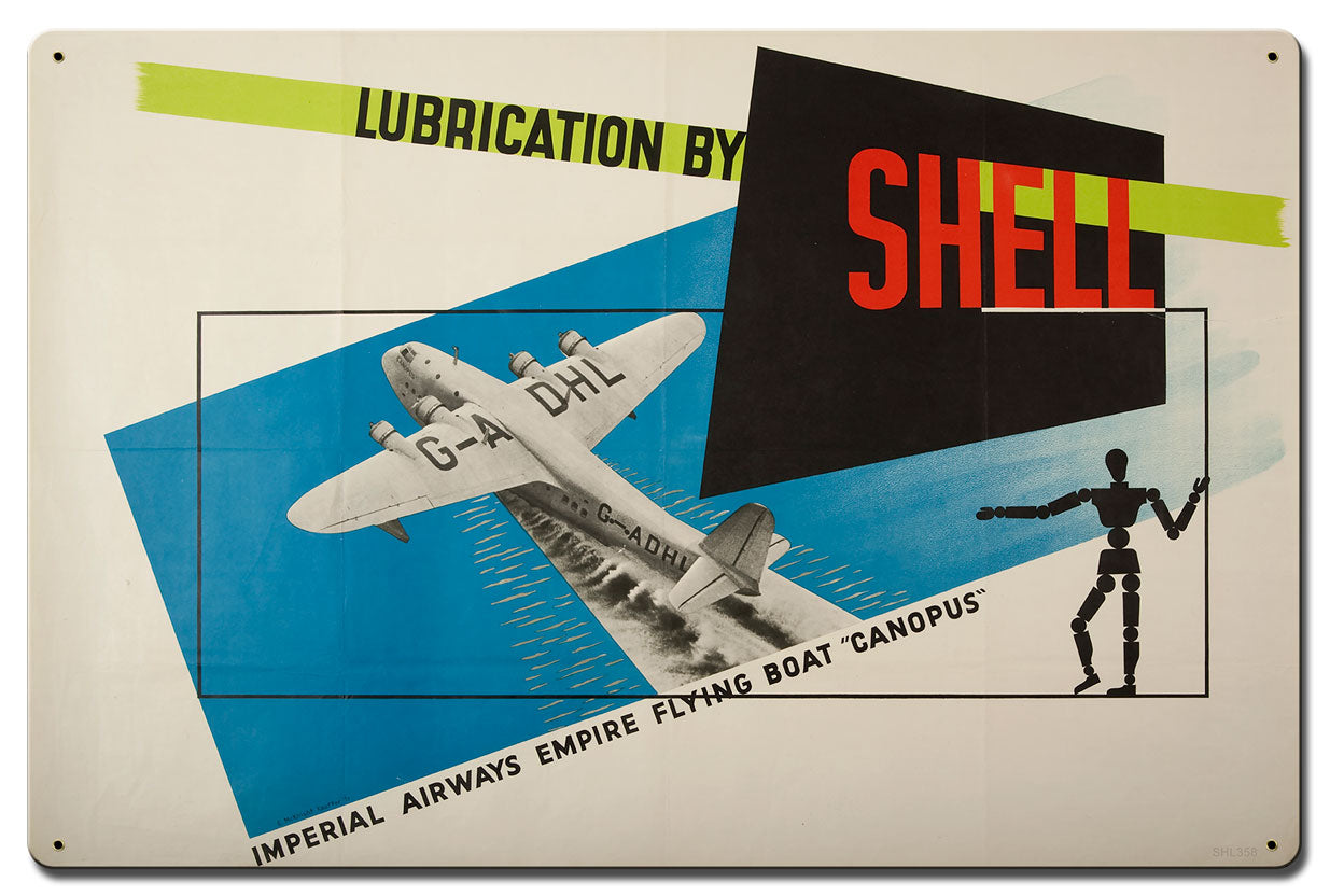 Lubrication Shell Imperial Airways Empire 24 X 16