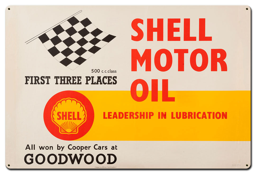 Shell Motor Oil First Three Places 36 X 24