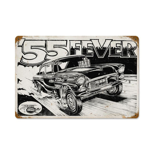 55 Fever Vintage Style Metal Sign 12 x 18
