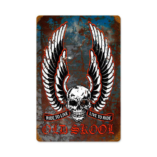 Old School Vintage Style Metal Sign 12 x 18