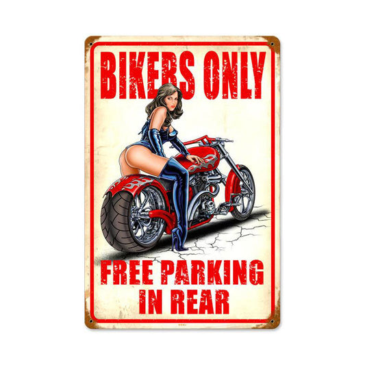 Free Parking Vintage Style Metal Sign 12 x 18