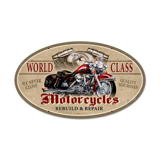 World Class Vintage Style Metal Sign 24 x 14