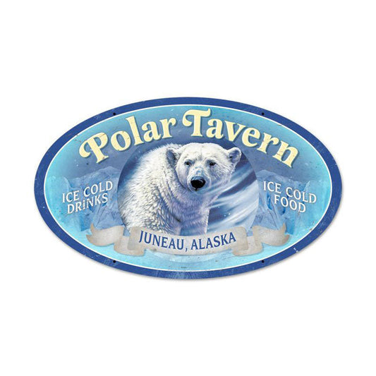 Polar Tavern Vintage Style Metal Sign 24 x 14