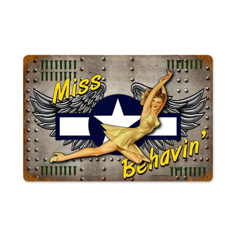 Miss Behavin 12 x 18