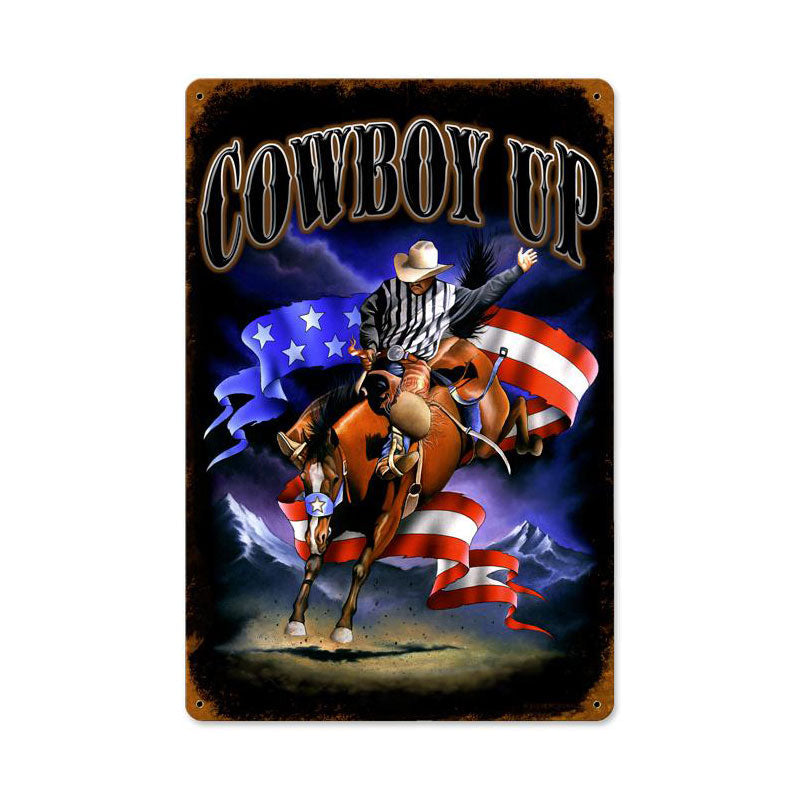 Cowboy Up 12 x 18