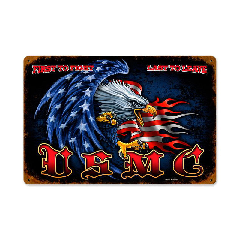 Usmc Eagle 12 X 18