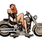 Motorcycle Girl 18 x 12