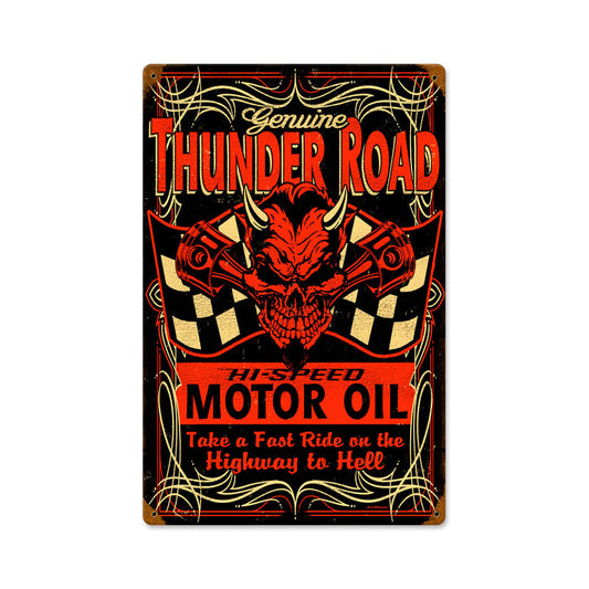 Thunderroad Vintage Style Metal Sign 12 x 18