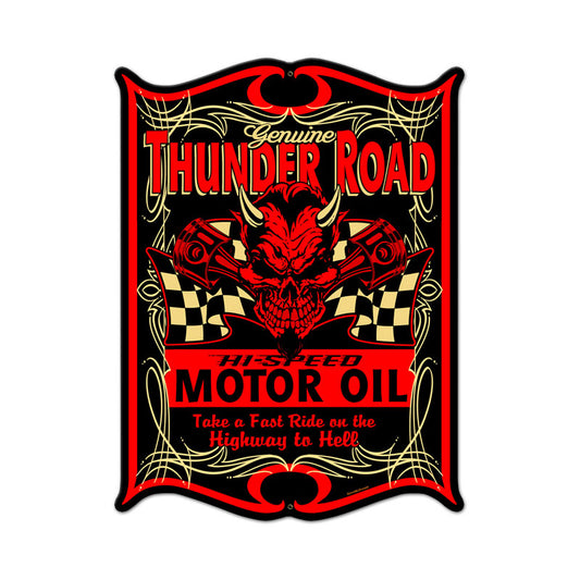 Thunder Road Vintage Style Metal Sign 14 x 19