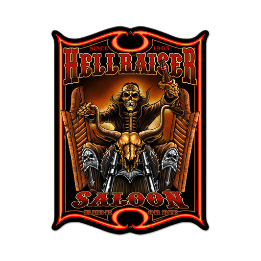 Hellraiser Vintage Style Metal Sign 14 x 19