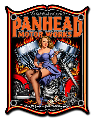 Panhead Vintage Style Metal Sign 14 x 19