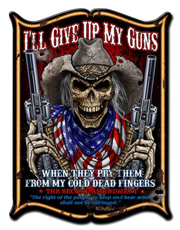 I'Ll Give Up My Guns 14 x 19