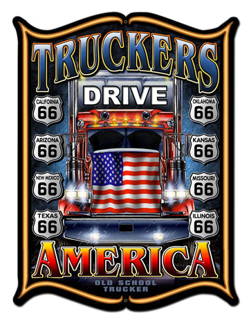 Truckers Drive America 24 x 33