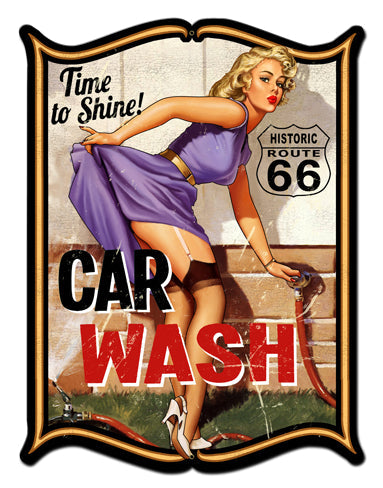 Car Wash Vintage Style Metal Sign 24 x 33