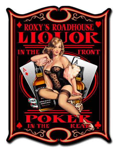 Roxy'S Roadhouse Vintage Style Metal Sign 14 x 19