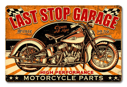 Last Stop Garage 18 x 12