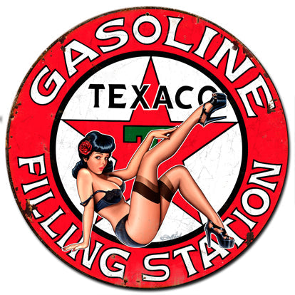 Texaco Girl 24 x 24