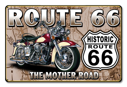 Route 66 The Mother Road 18 x 12