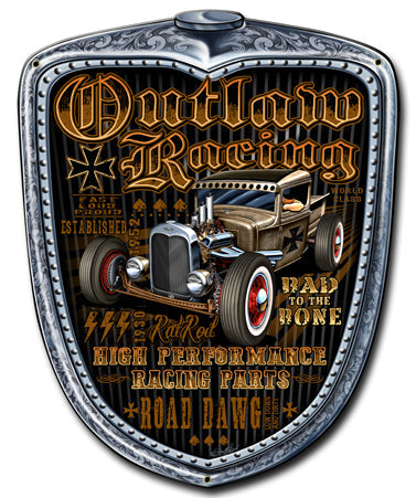 Outlaw Racing Grill 11 x 14
