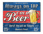 Beer Old Plywood 16 x 12