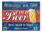 Beer Old Plywood 24 x 18