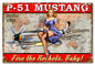 P-51 Mustang Pinup 24 x 16