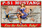 P-51 Mustang Pinup 30 x 20
