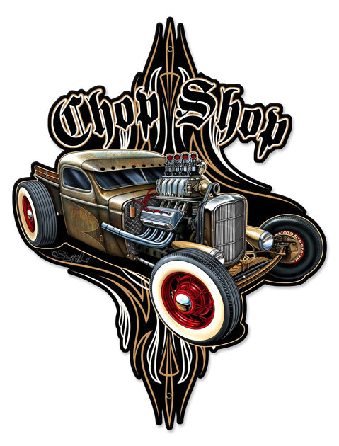 Rat Rod Chop Shop 18 x 24
