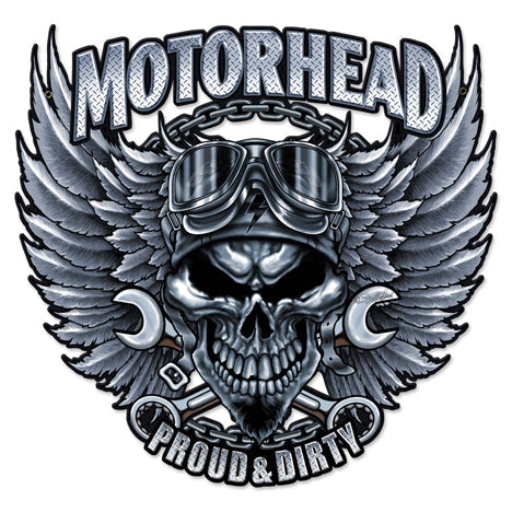 Motorhead Vintage Style Metal Sign 24 x 24
