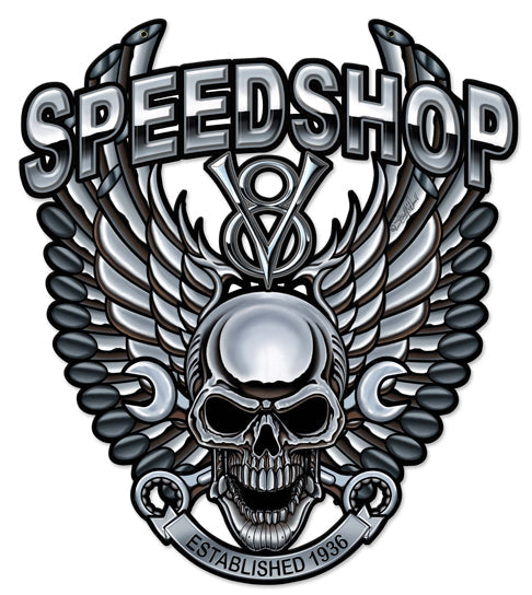 Speedshop Wrench Pipe Skull 24 x 27