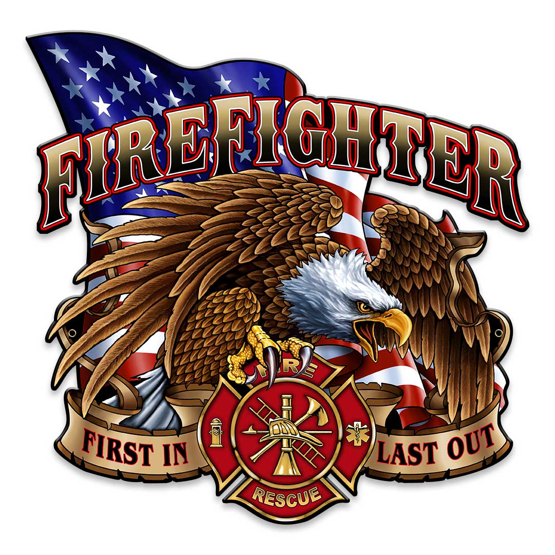 Fire Fighter Eagle 14 x 14