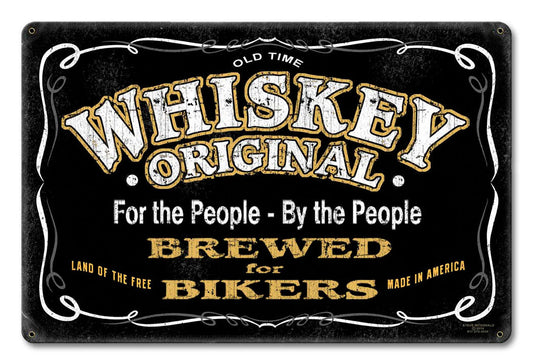 Whiskey Original Vintage Style Metal Sign 18 x 12