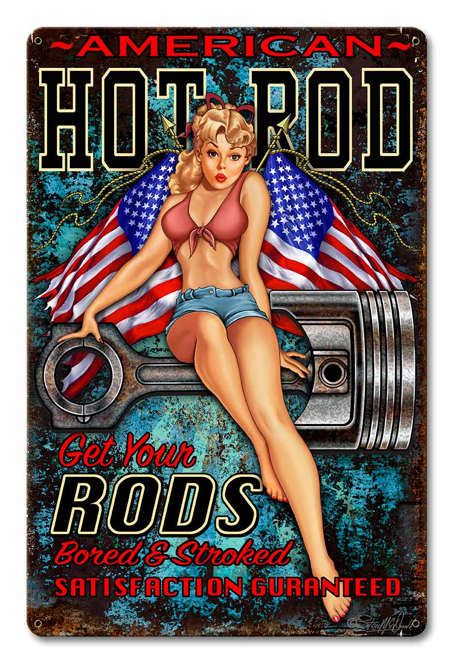 Hot Rod Girl 4 12 x 18
