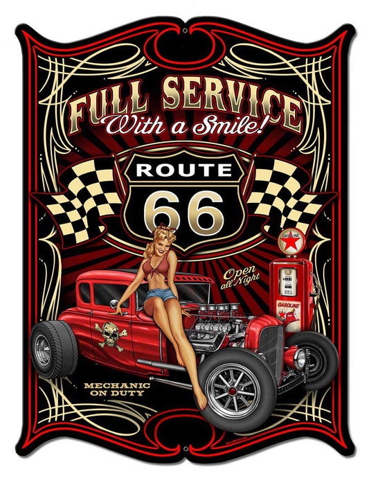 Full Service Vintage Style Metal Sign 16 x 21