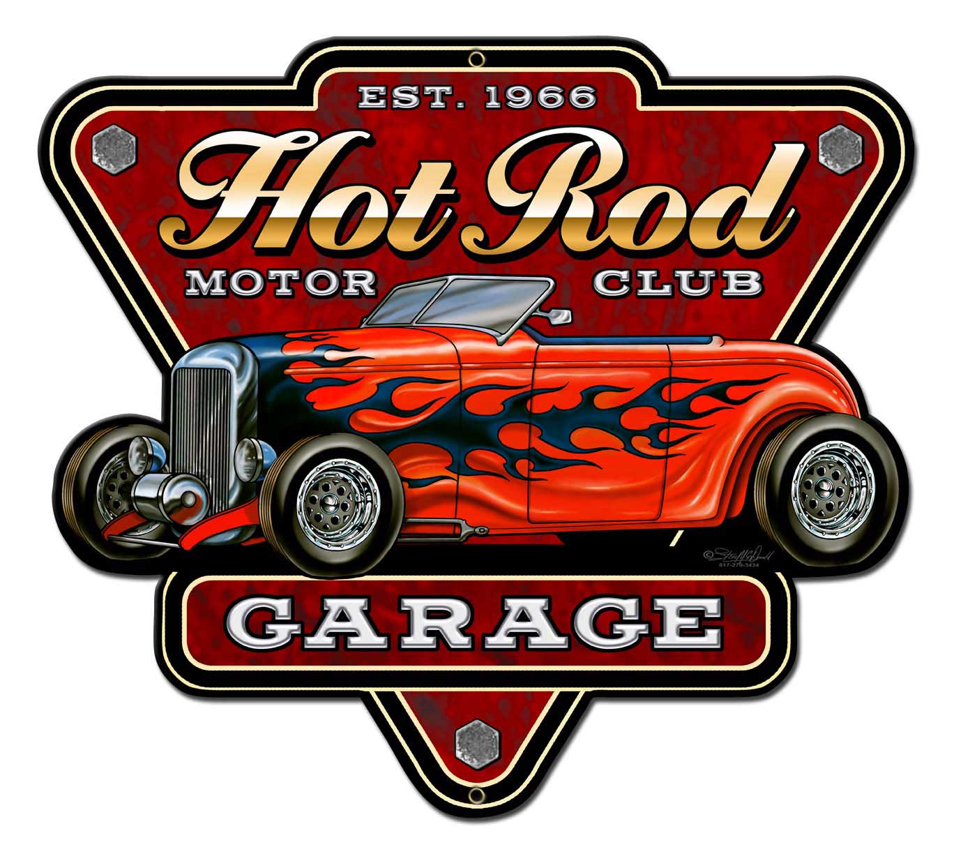 Hot Rod Garage 18 x 16