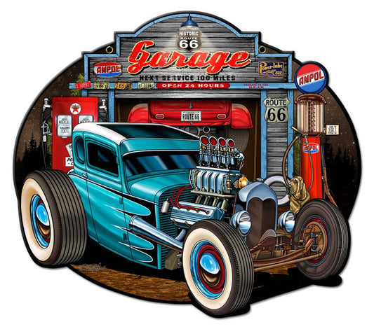 Garage Rod Vintage Style Metal Sign 16 x 14