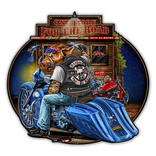 Bagger Vintage Style Metal Sign 14 x 13