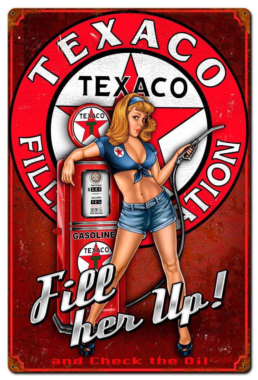 Texaco Girl 24 x 36