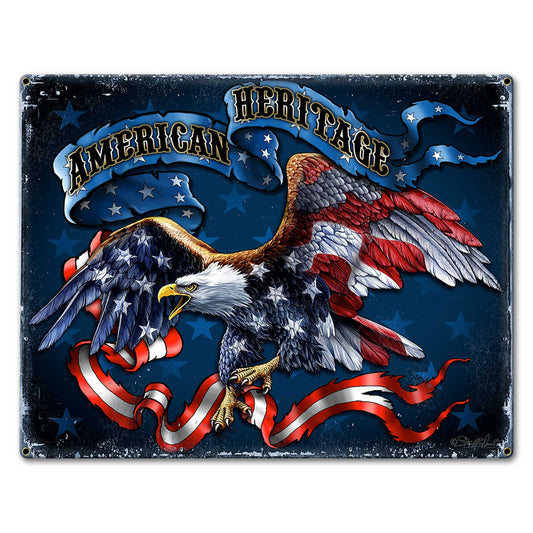Ribb Eagle Vintage Style Metal Sign 24 x 18