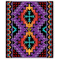 Indian Purple Blanket Look 40 x 48