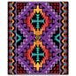 Indian Purple Blanket Look 20 x 24