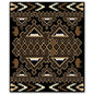 Brown Buffalo Blanket Look 20 x 24
