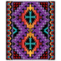 Indian Purple Blanket Look 30 x 36